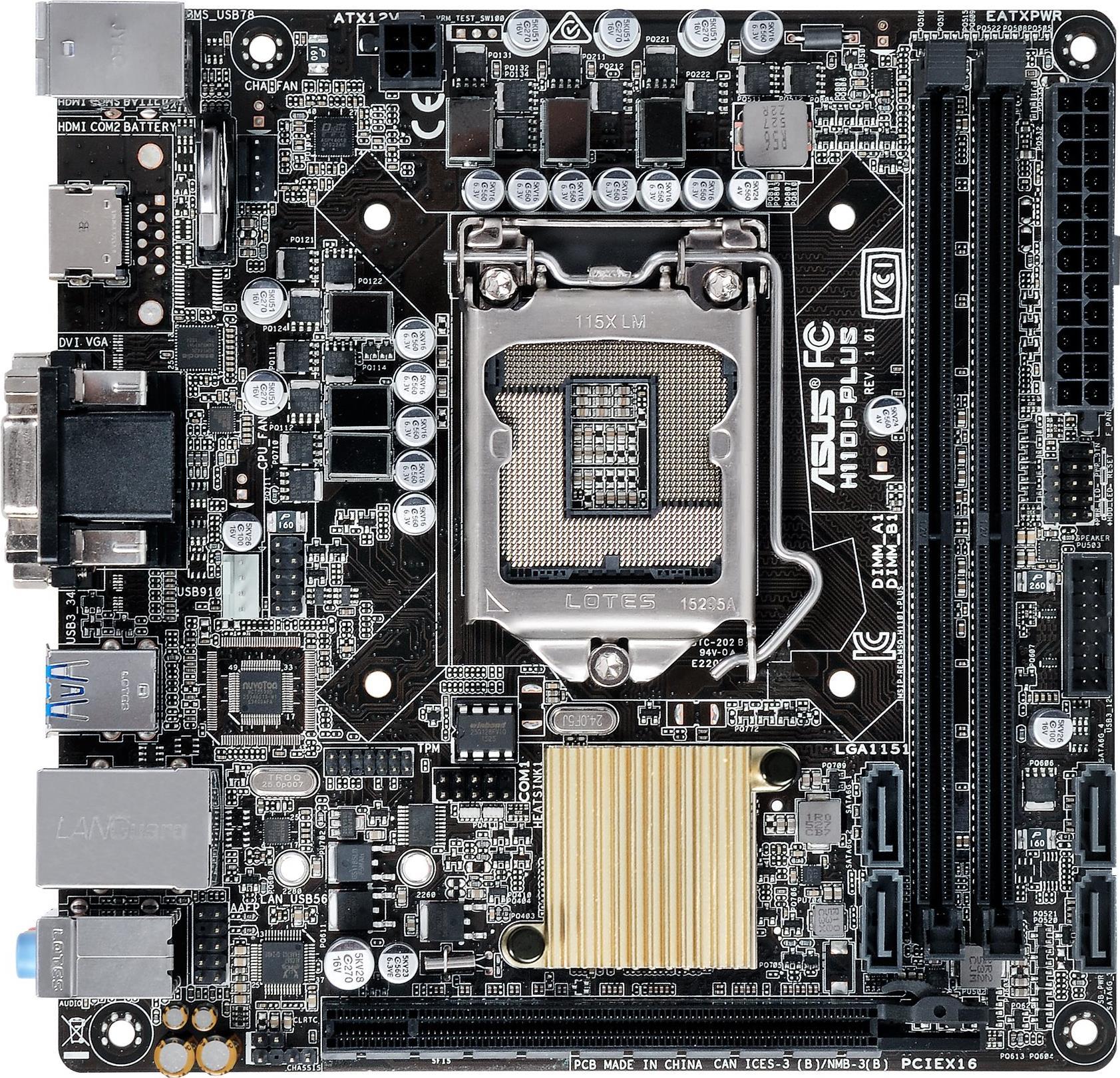 ASUS H110I-PLUS Mainboard Mini-ITX LGA 1151 Intel H110
