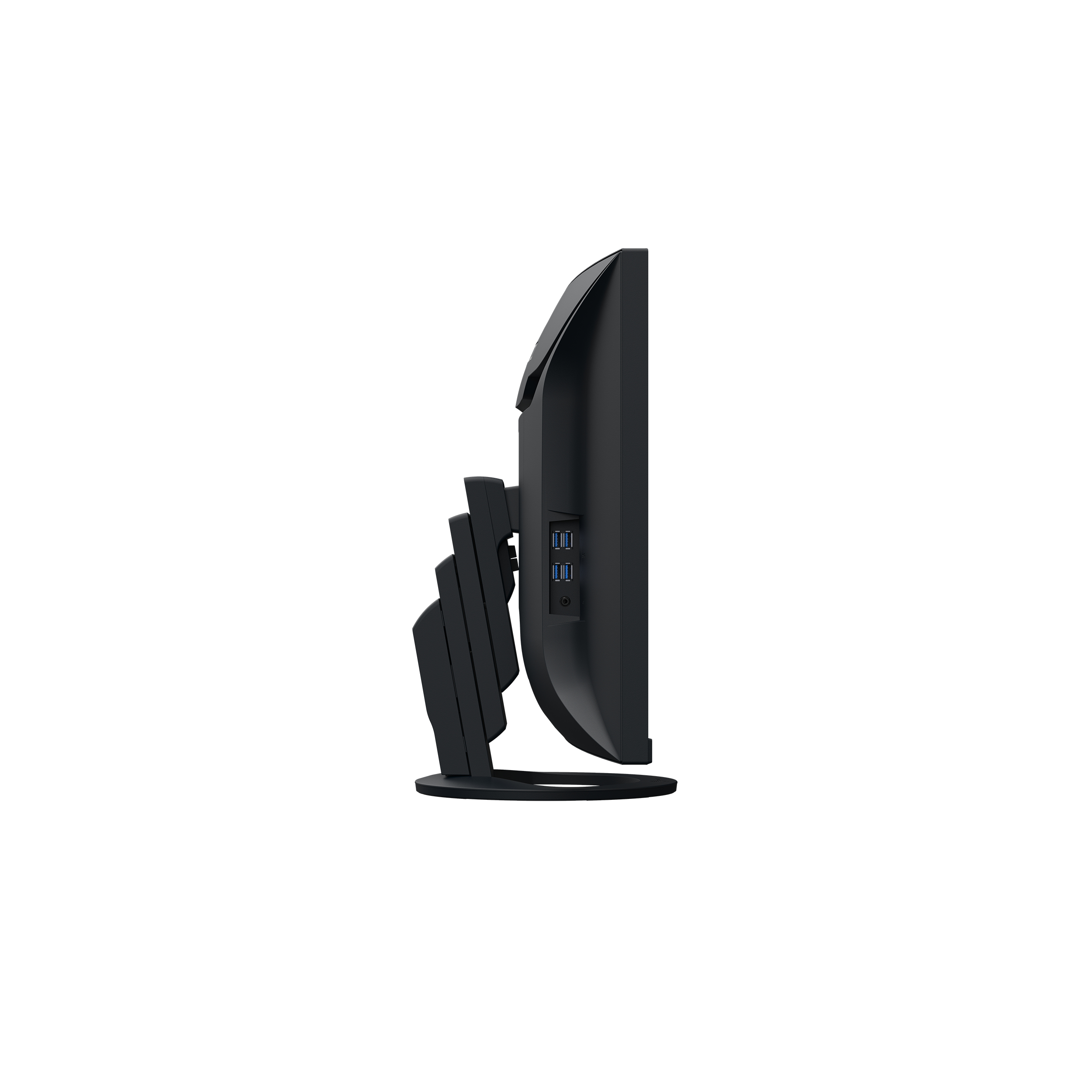EIZO FlexScan EV3895-BK - Mit FlexStand - LED-Monitor - gebogen - 95.3 cm (37.5") - 3840 x 1600 UWQHD+ @ 61 Hz - IPS - 300 cd/m² - 1000:1 - 5 ms - 2xHDMI, DisplayPort, USB-C - Lautsprecher - Schwarz [Energieklasse E]