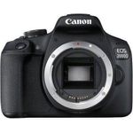 Canon EOS 2000D DSLR-Kamera Body 24,1 MP APS-C CMOS Full HD Schwarz (2728C001) (geöffnet)
