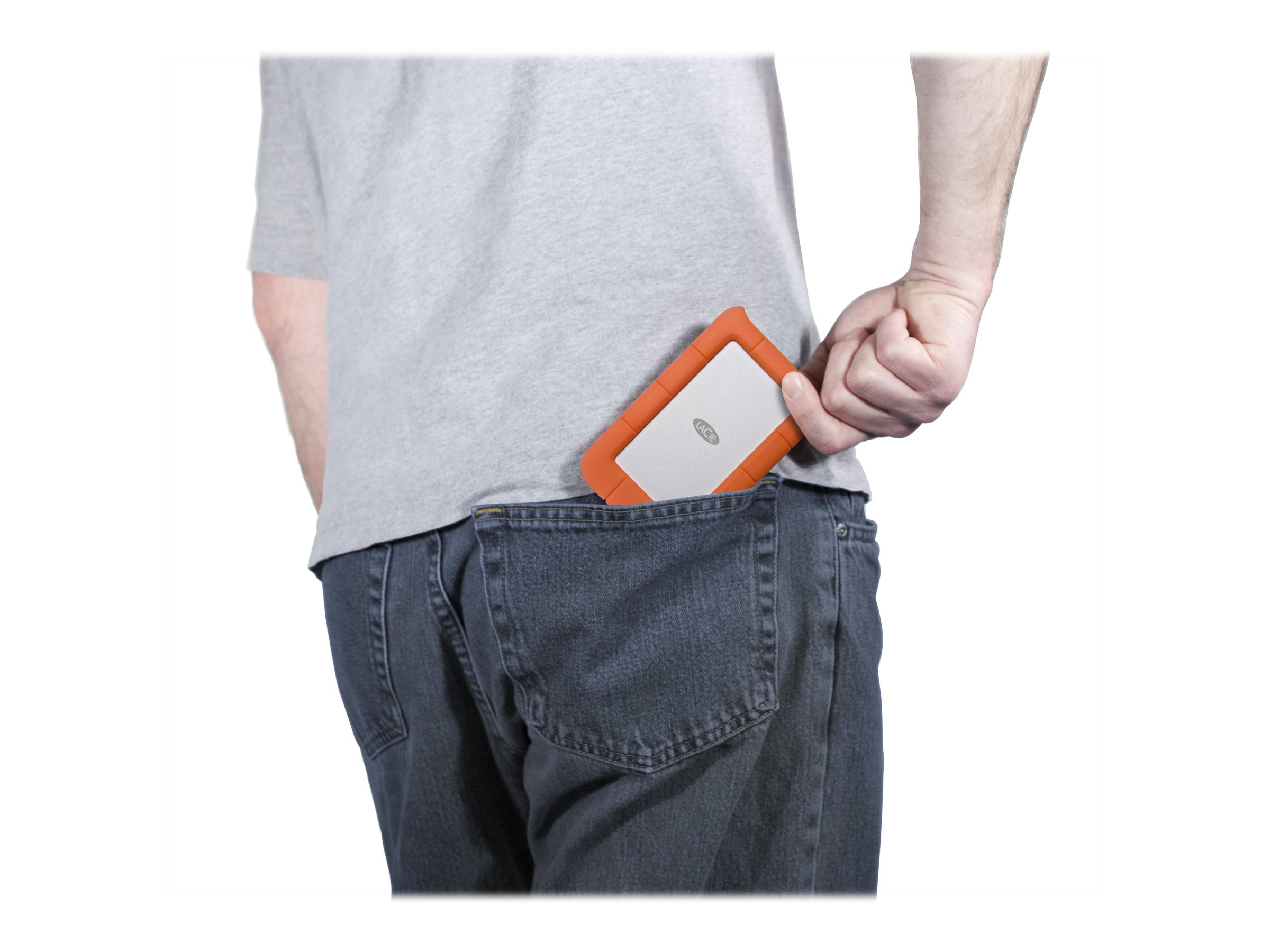 LaCie Rugged Mini Externe Festplatte 2 TB USB 3.0 2,5" Orange