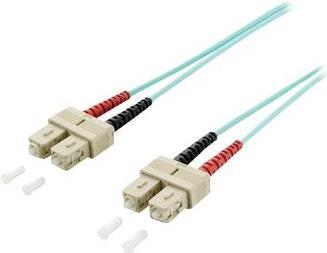 Equip LWL Patchkabel SC->SC 30.00m Multimode Duplex OM3 turq (255333)