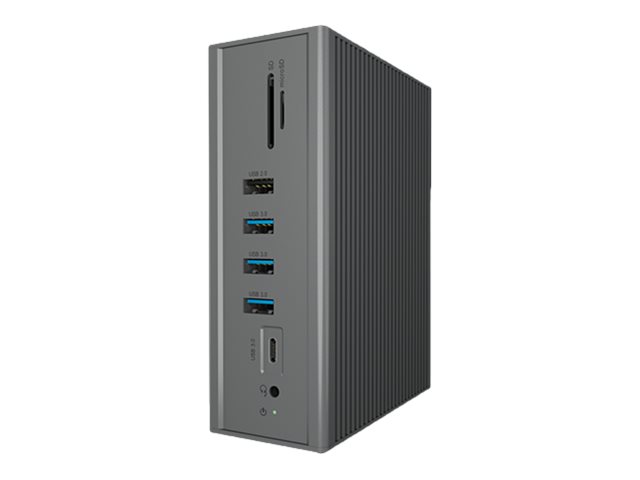 ICY BOX IB-DK2262AC Dockingstation USB-C 2x HDMI VGA 1GbE Anthrazit