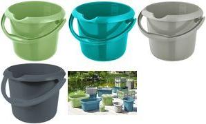 keeeper Putzeimer "mika eco", rund, 5 Liter, grass green aus 100% Recyclingkunststoff, ergonomisch geformter Henkel, - 1 Stück (1170531900000)