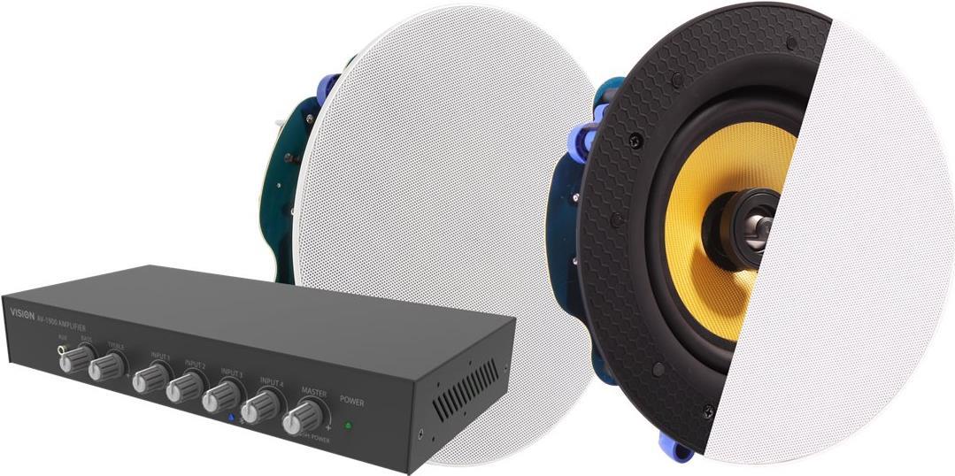 Vision K/Amp and Ceiling Speakers (AV-1900+CS-1900)