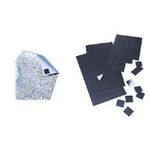 FRANKEN Magnetplättchen, 20 mm x 20 mm, schwarz selbstklebend, Stärke: 1 mm - 1 Stück (MPL22SB)