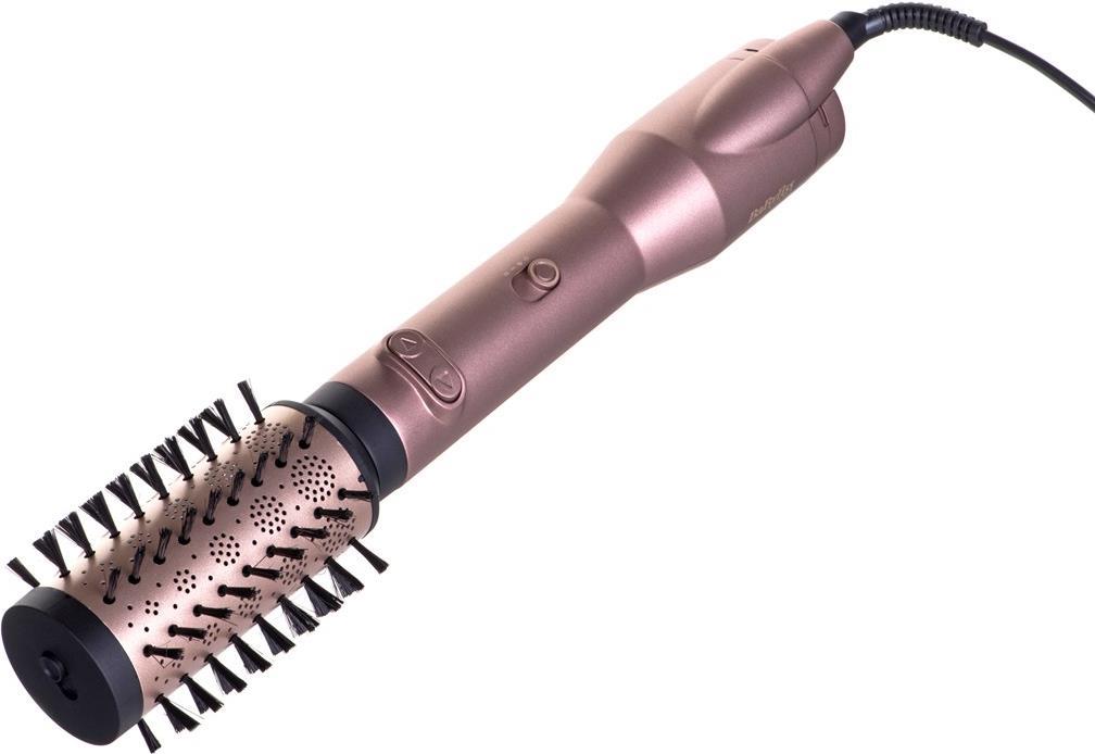 BaByliss Big Hair Dual Rotierende Warmluftbürste, mit Ionen-Technologie, 2 Aufsätze, Champagner (AS952E)