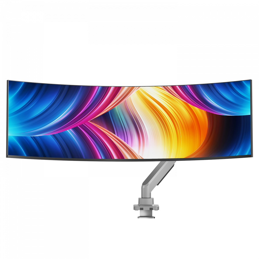V7 DM1HDS Monitor-Tischhalterung mit Gelenkarm 49" Schwarz, Silber