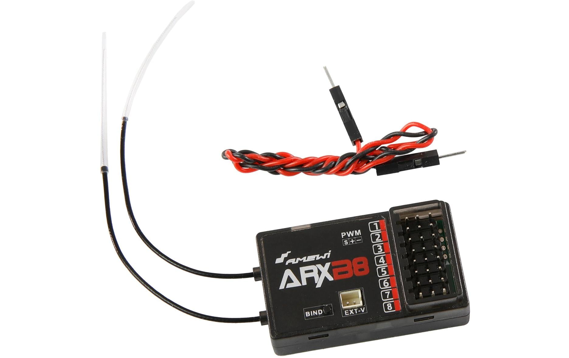 Amewi ATXB8 8-Kanal Fernsteuerung 2.4 GHz FHSS Schwarz