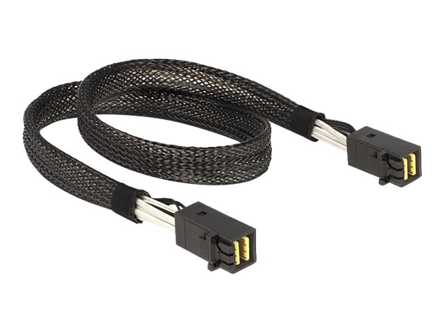 Delock Internes SAS-Kabel Mini SAS HD x 4 SFF-8643 0,5 m Schwarz