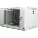 Lanberg Rack Wandschrank 48,30cm (19") 6U/600X450 Glastür grau (WF01-6406-10S)