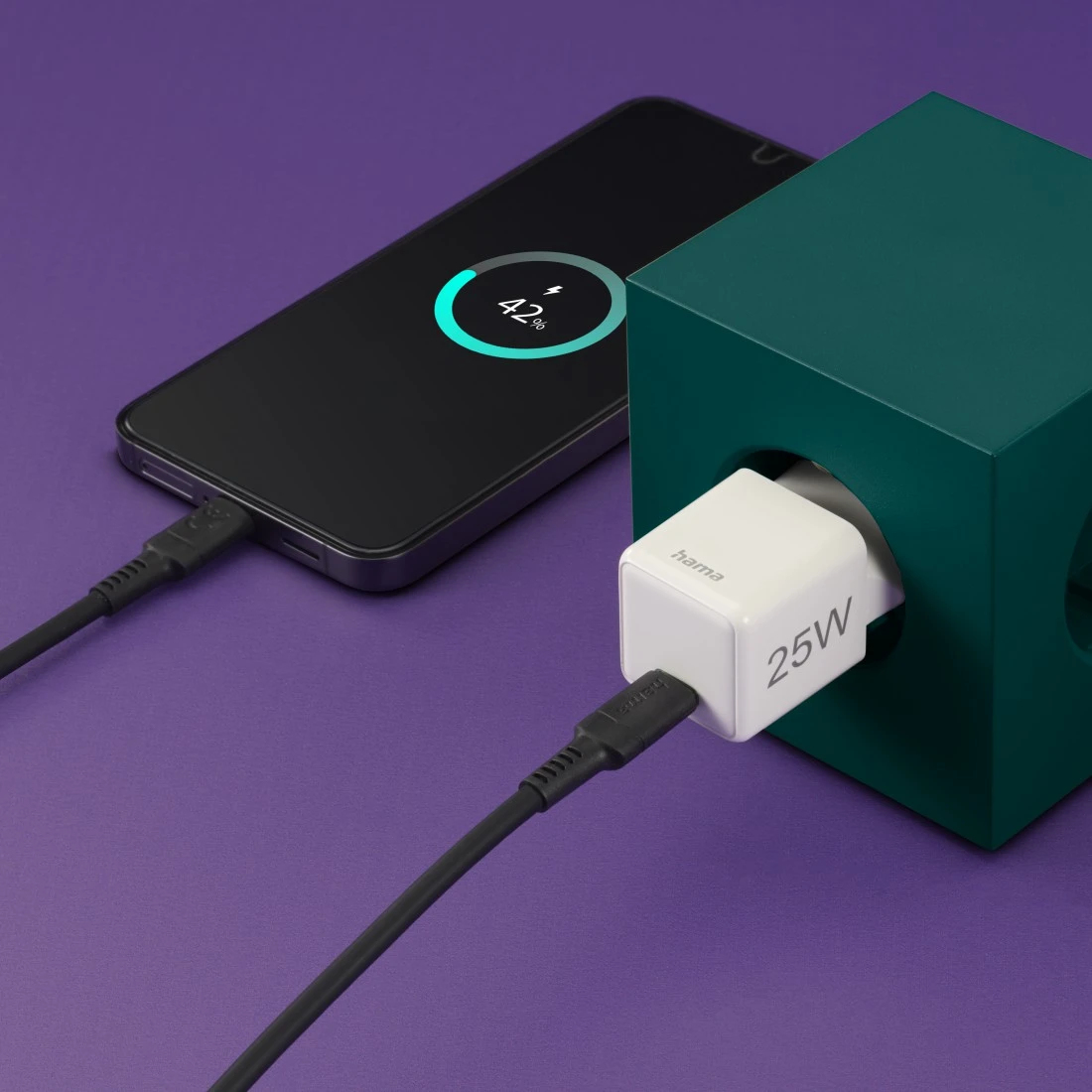 Hama Super-Mini-Charger USB-C PD 25 W Weiß