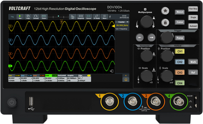 Voltcraft DOV1004 Digital-Oszilloskop 100 MHz 4-Kanal 1.25 GSa/s 50 Mpts 12 Bit (VC-16753920)