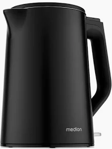 Medion Life MD12105 Wasserkocher schwarz 1,5 l 2200 W doppelwandig