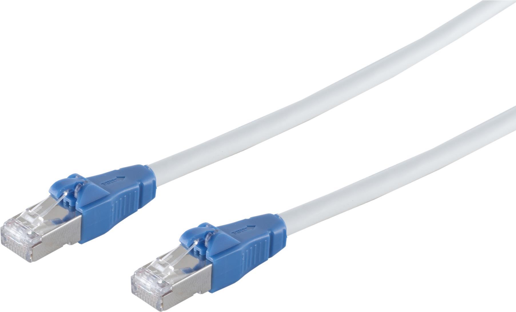 S-CONN S/CONN maximum connectivity Netzwerkkabel-Patchkabel CAT 6a easy pull, weiß, 3,0m (08-27046)