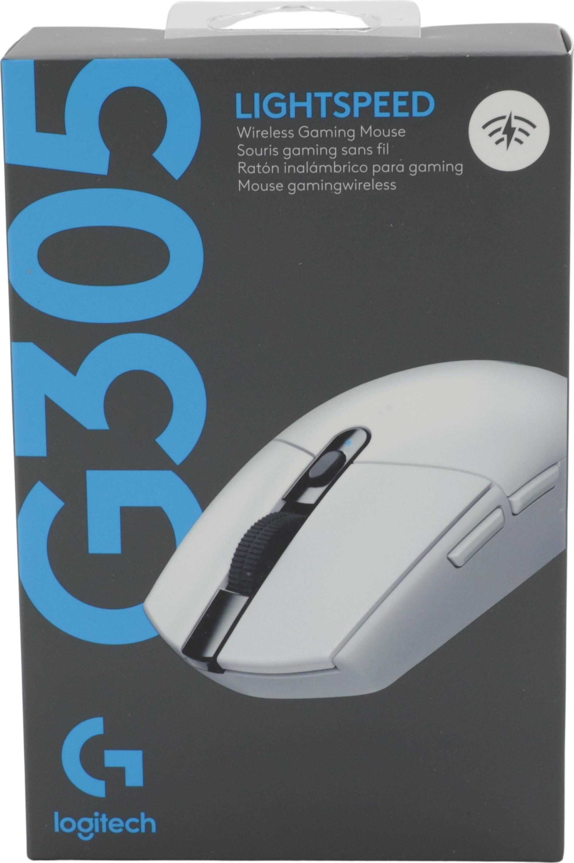Logitech G G305 Kabellose Gaming-Maus 2.4 GHz USB 6 Tasten Weiß
