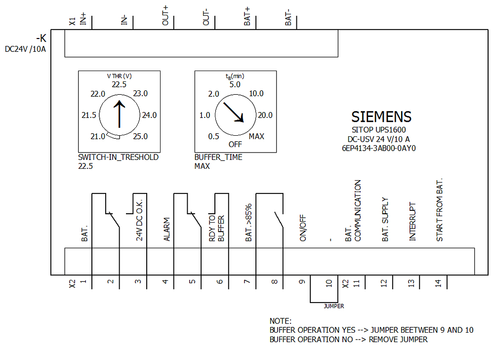 Siemens SITOP UPS1600 DC/DC 24V/10A Unterbrechungsfreie Stromversorgung
