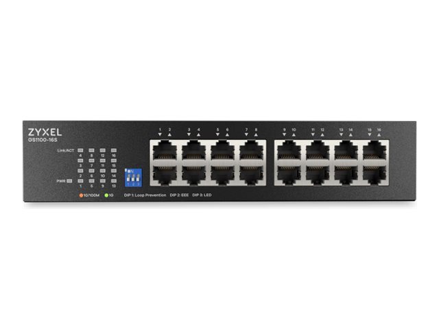 Zyxel GS1100 Series GS1100-16S Unmanaged Switch 16 Ports Gigabit Ethernet