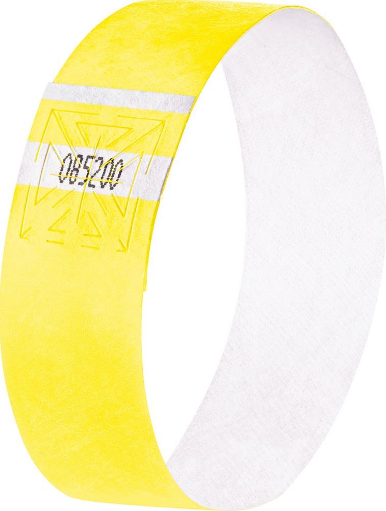 sigel Eventbänder "Super Soft", fluoreszierend, gelb reißfest, aus besonders weichem Material, manipulations