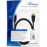MediaRange MRCS195 HDMI-Kabel 1 m HDMI Typ A (Standard) Schwarz (MRCS195)