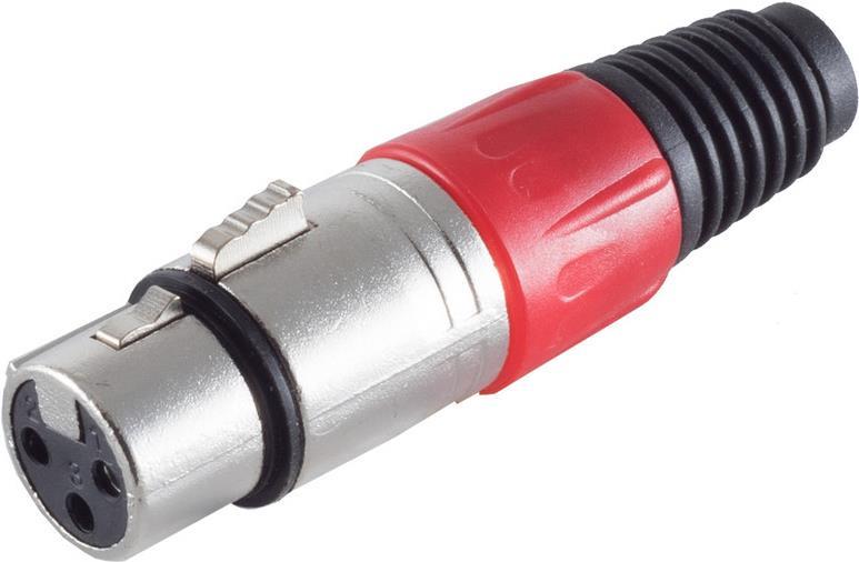 shiverpeaks ®-BASIC-S--XLR-Kupplung, rot (BS55022-R)