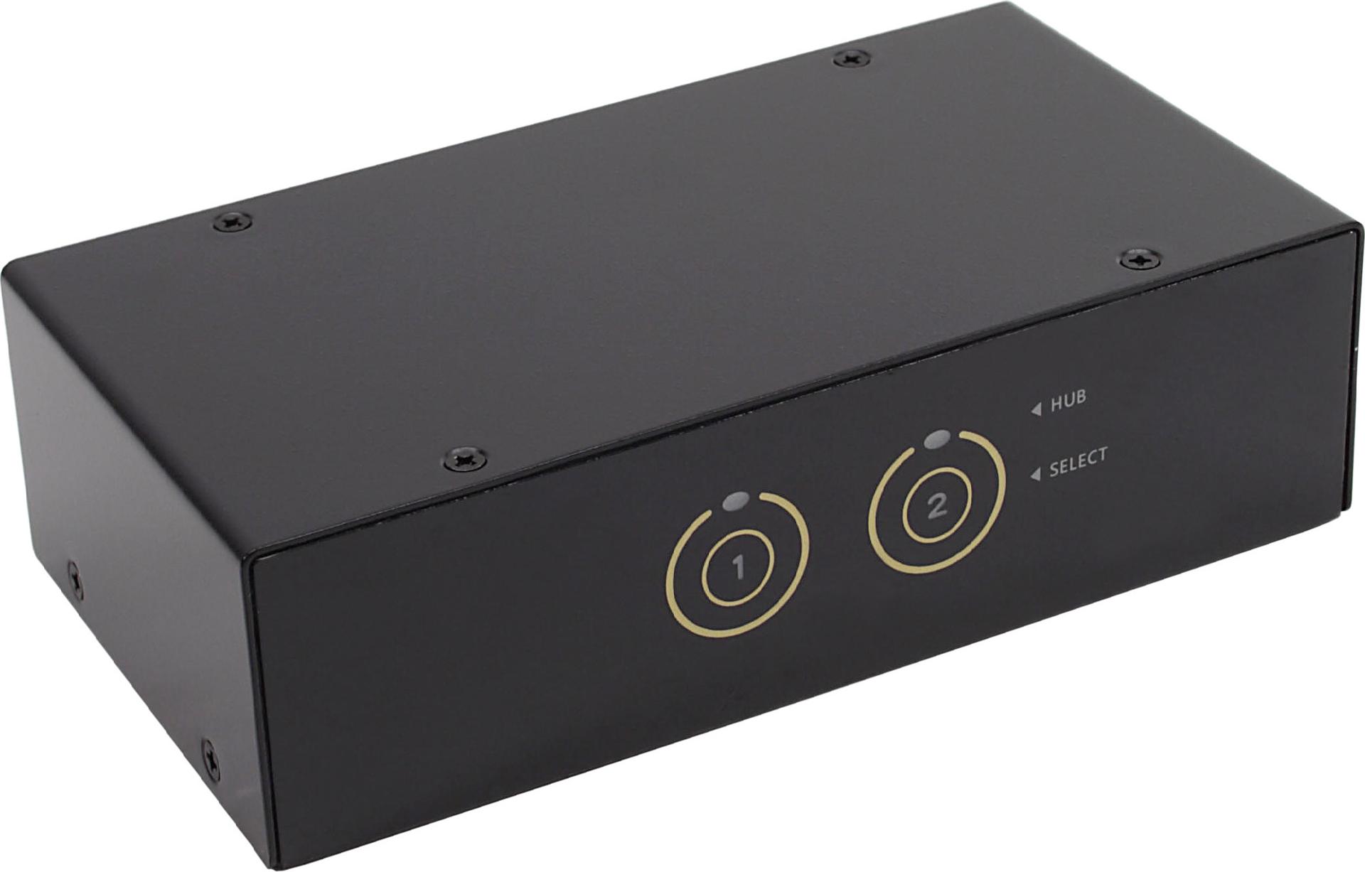 InLine 63622I KVM-Switch DisplayPort USB 3.0 2-Port Schwarz