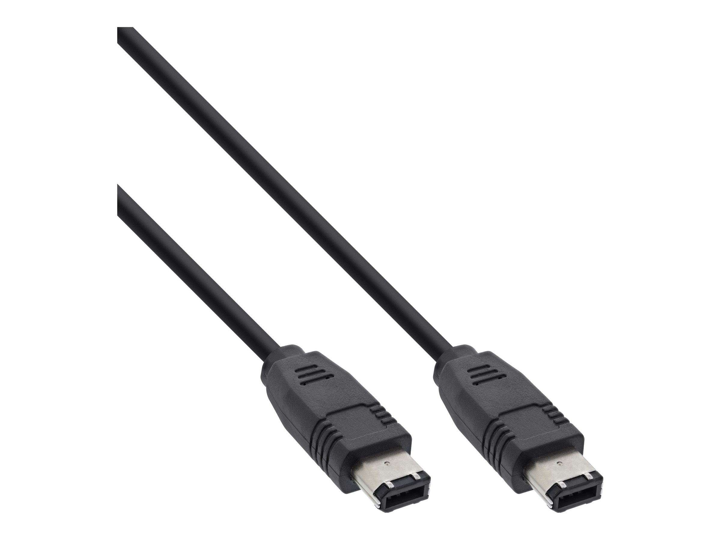 InLine FireWire-Kabel IEEE 1394 6-polig Stecker/Stecker 50 cm Schwarz