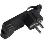 MicroConnect Schuko Angled Power Plug (PESCHPLUG-B)