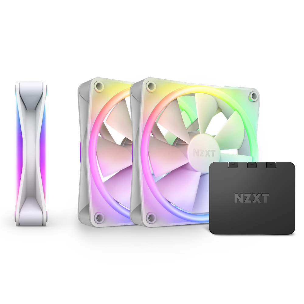 NZXT F Series F120 RGB DUO Triple Pack Gehäuselüfter 3x 120mm PWM Weiß