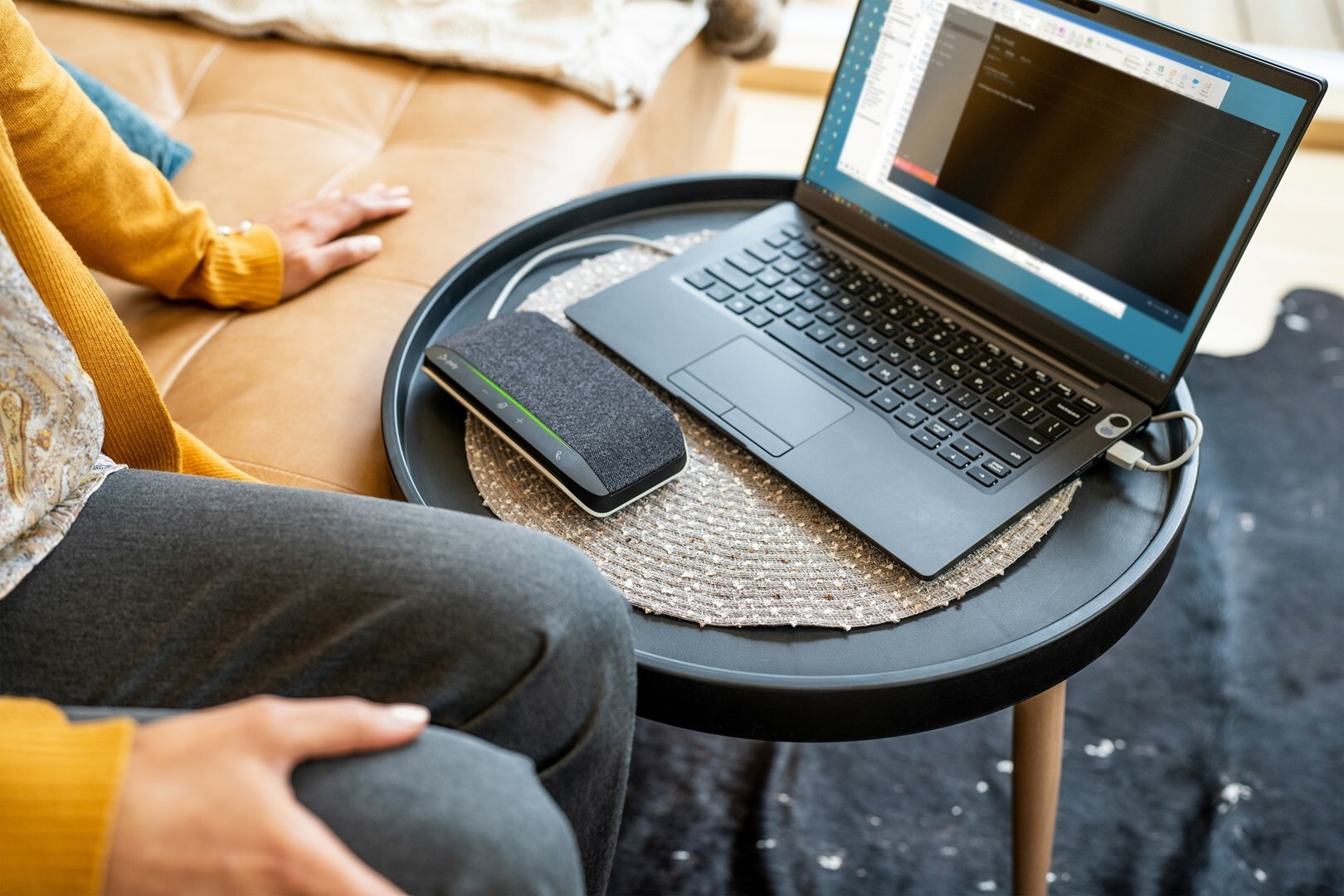 HP Poly Sync 10 Freisprecheinrichtung USB-C USB-A Kabelgebunden Zoom Certified Schwarz