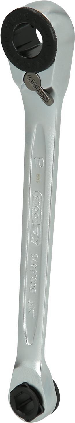 KS TOOLS GEARplus Mini-Bit-Umschalt-Ratschenringschlüssel, 1/4\"x10mm (503.4678)