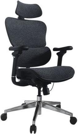 Equip Ergonomischer Bürostuhl mit Kopf und Armstützen bl-sw lite Retail (651052)