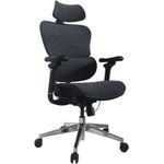 Equip Ergonomischer Bürostuhl mit Kopf und Armstützen bl-sw lite Retail (651052)