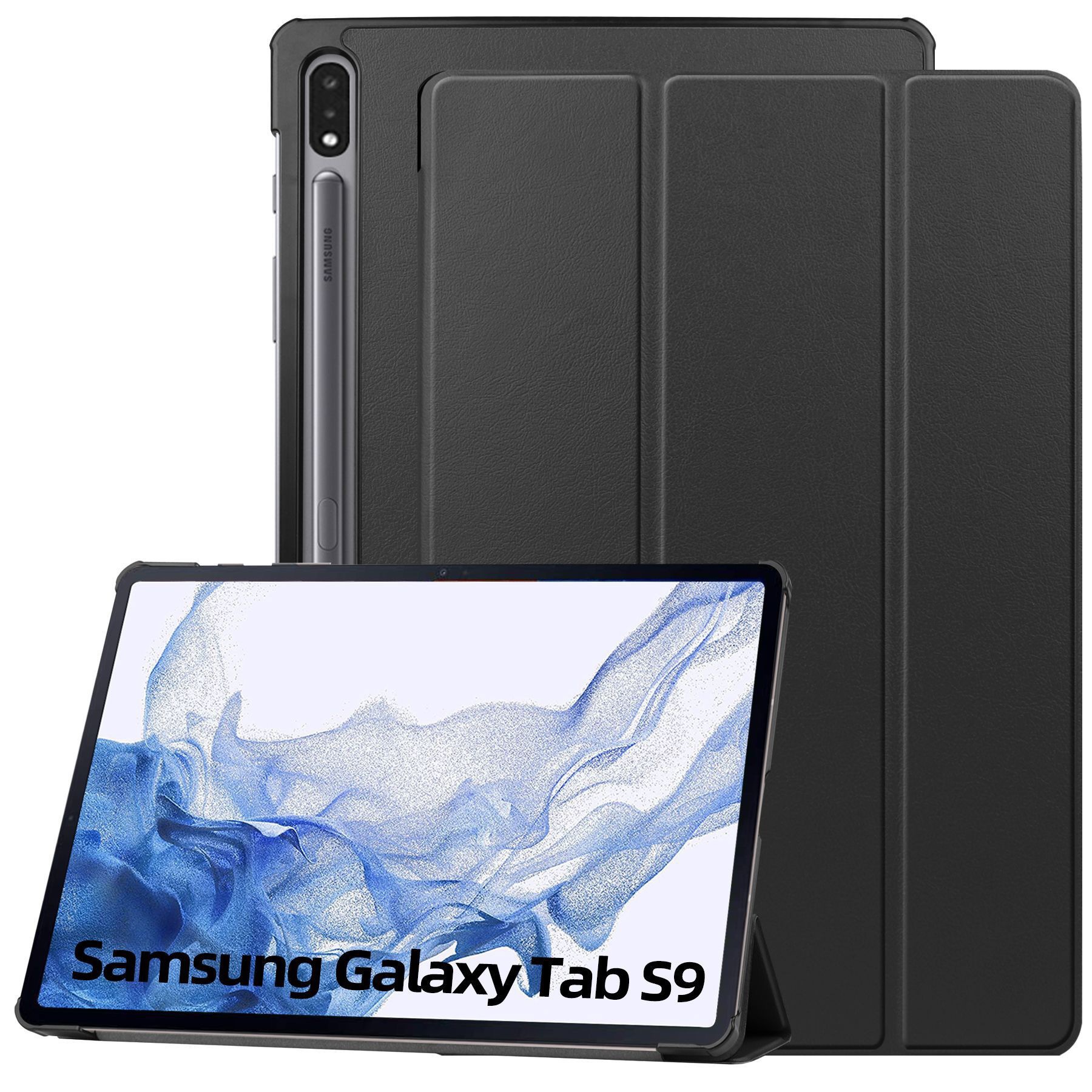 passend für Samsung Galaxy Tab S9 5G 128GB Flipcover schwarz  TPU (MG-FlipSGTABS95GSW)