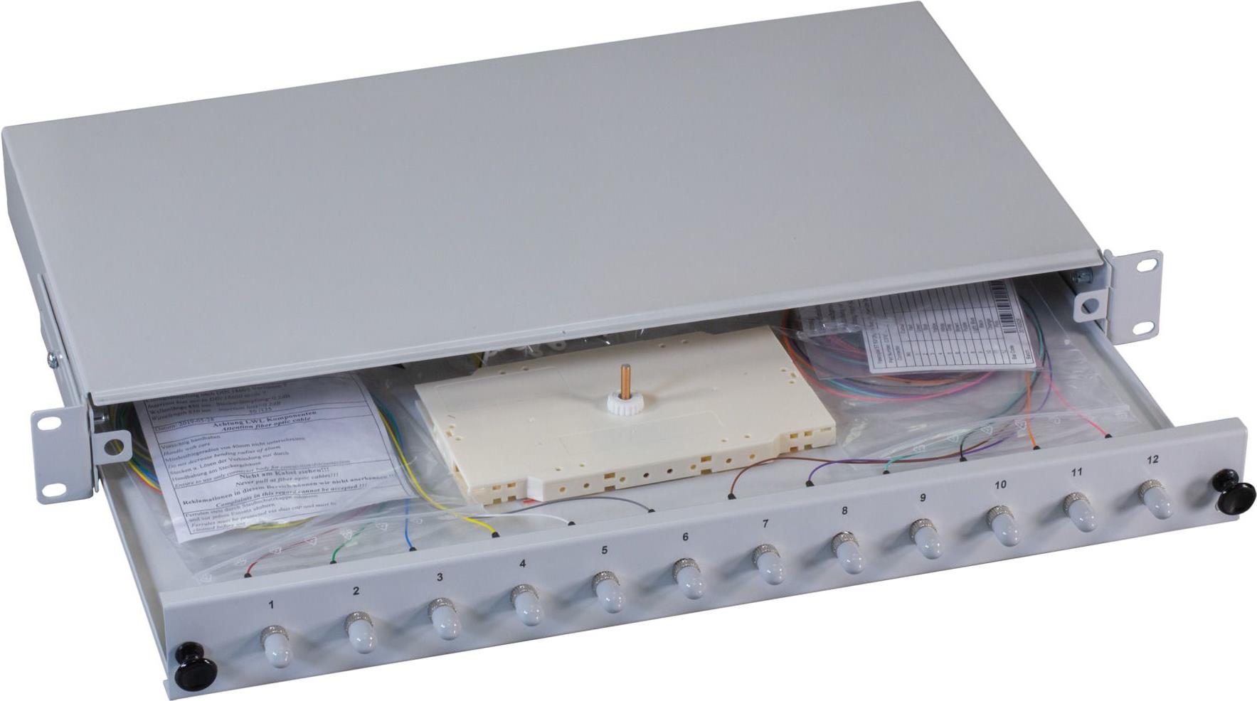 EFB-Elektronik Spleißbox ST 50/125µ OM4 ausziehbar 12 Pigtails/12 Kuppl. Hersteller: EFB Elektronik (B71006.12OM4)