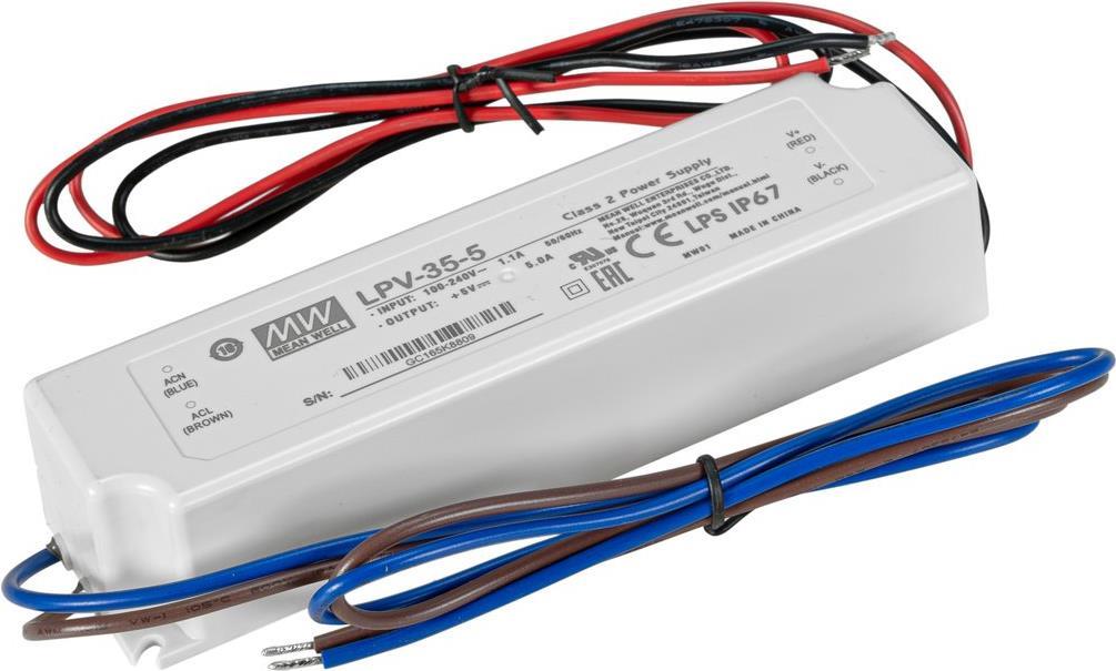 MEANWELL Schaltnetzteil 30W / 5V IP67 (51405140)