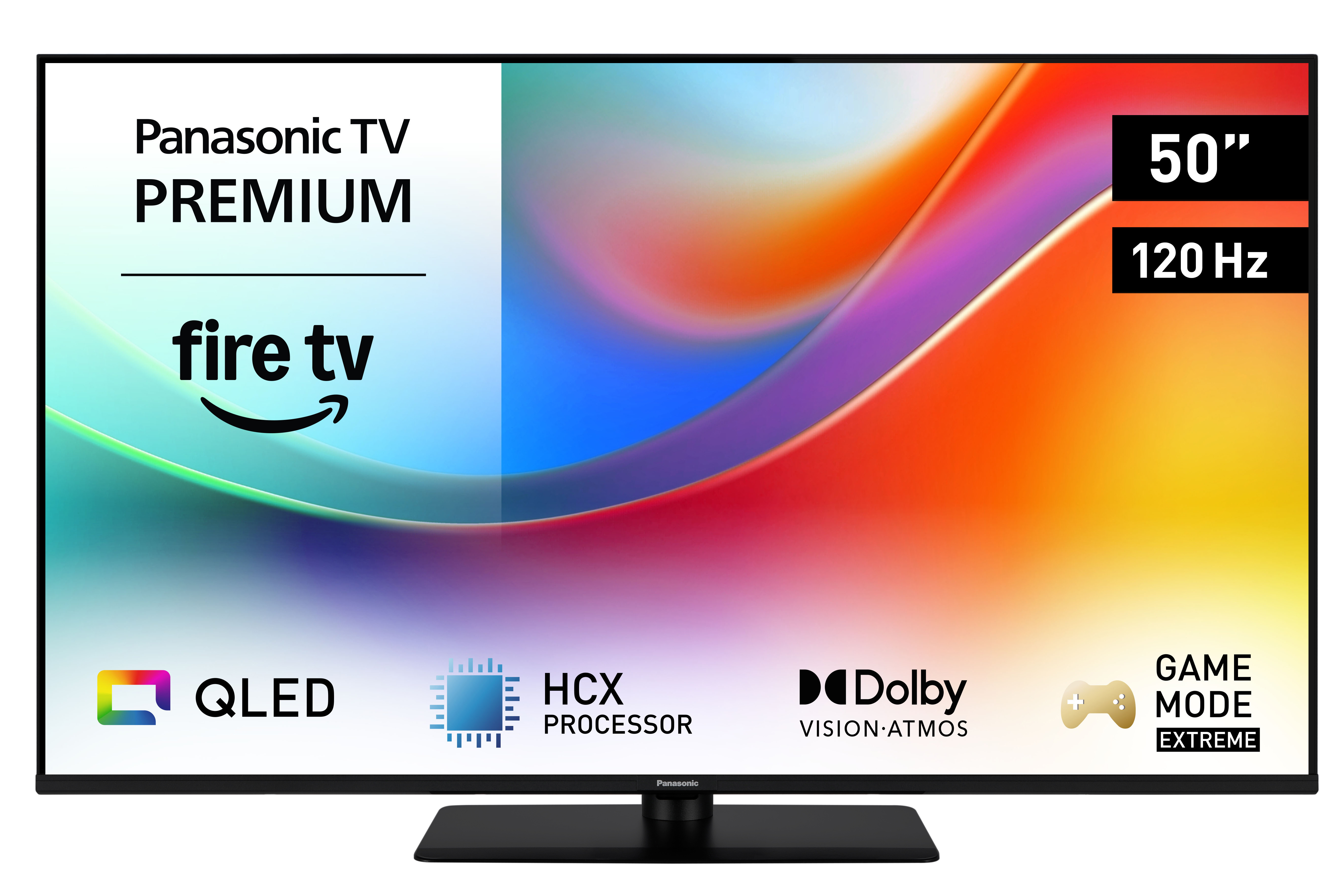 Panasonic W85 TV-50W85BEZC 50" QLED 4K UHD HDR Multituner Fire TV Schwarz