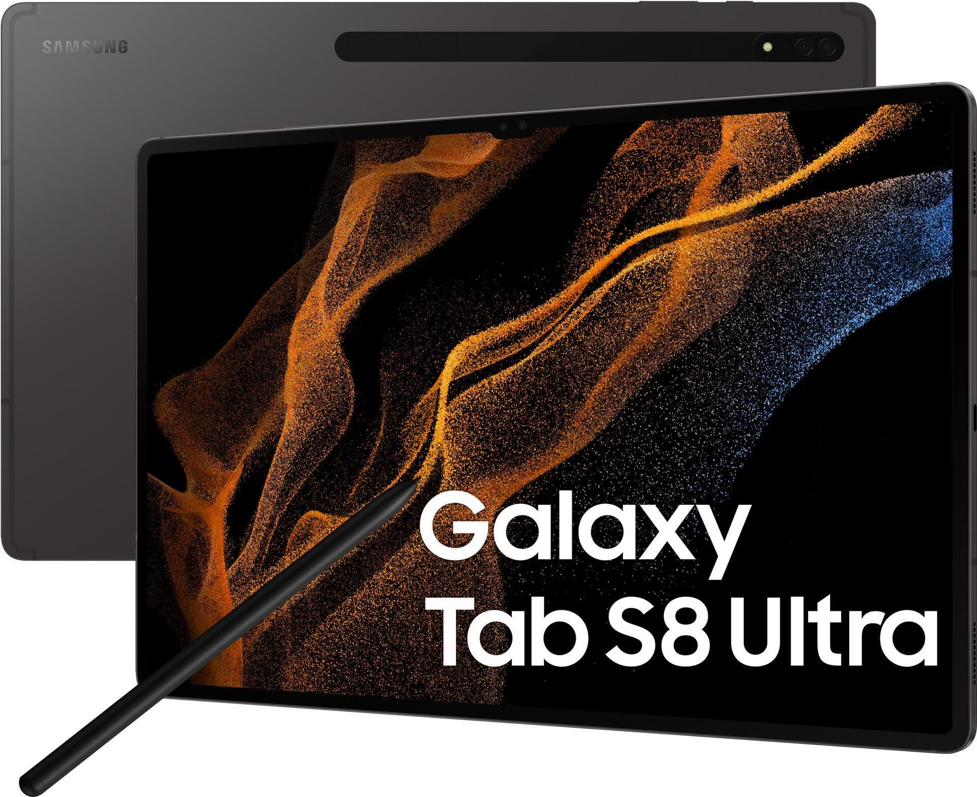Samsung Galaxy Tab S8 Ultra SM-X900 256 GB 37,1 cm (14.6" ) Qualcomm Snapdragon 12 GB Wi-Fi 6 (802.11ax) Android 12 Graphit (SM-X900NZAEEUE)