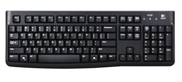 Logitech K120 for Business Tastatur USB Nordisch Schwarz