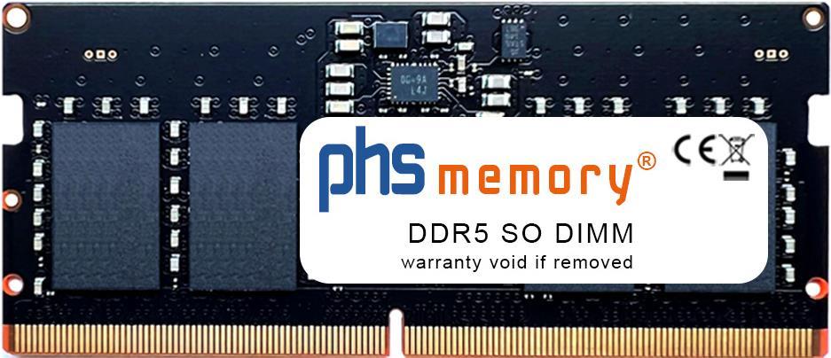 PHS-MEMORY 8GB RAM Speicher passend für Lenovo ThinkCentre M80q Gen 3 (11U2) DDR5 SO DIMM 4800MHz PC