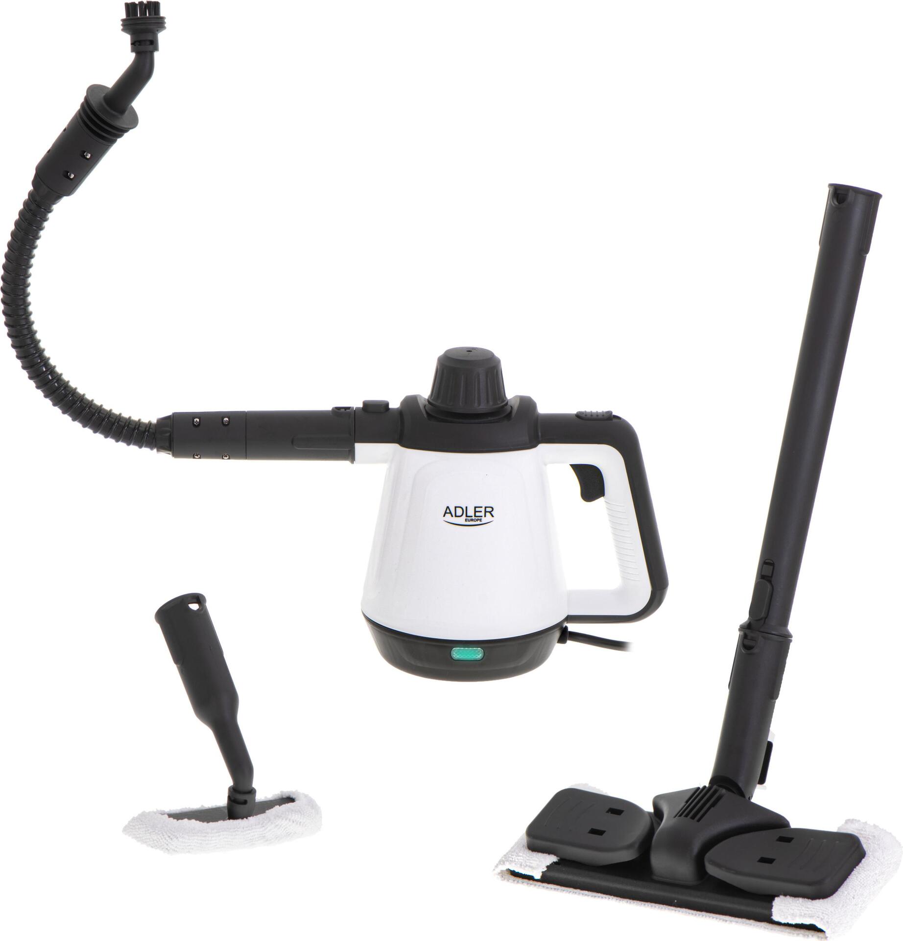 Adler AD 7038 Dampfreiniger 0,45 l 2000 W Schwarz - Weiß