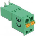 Delock Terminalblock Set für Platine 2 Pin 5,08 mm Rastermaß horizontal (66505)