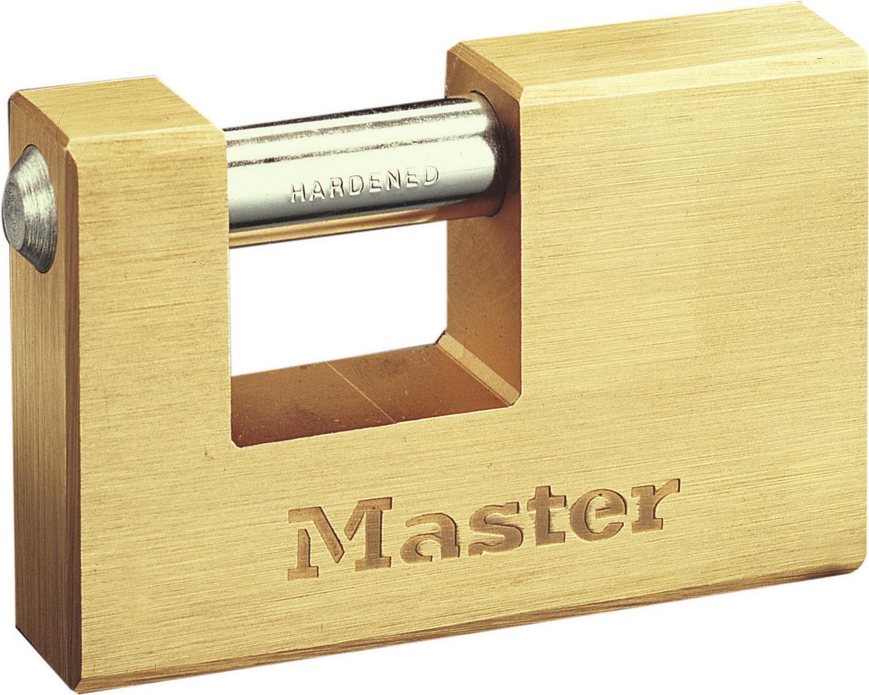 MASTER LOCK 85 mm breites Vorhngeschloss aus Massivmessing (608EURD)