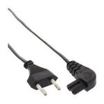 InLine® Netzkabel, Netzstecker auf Euro 8 C7 Stecker, gewinkelt, 5,0m (16655X)