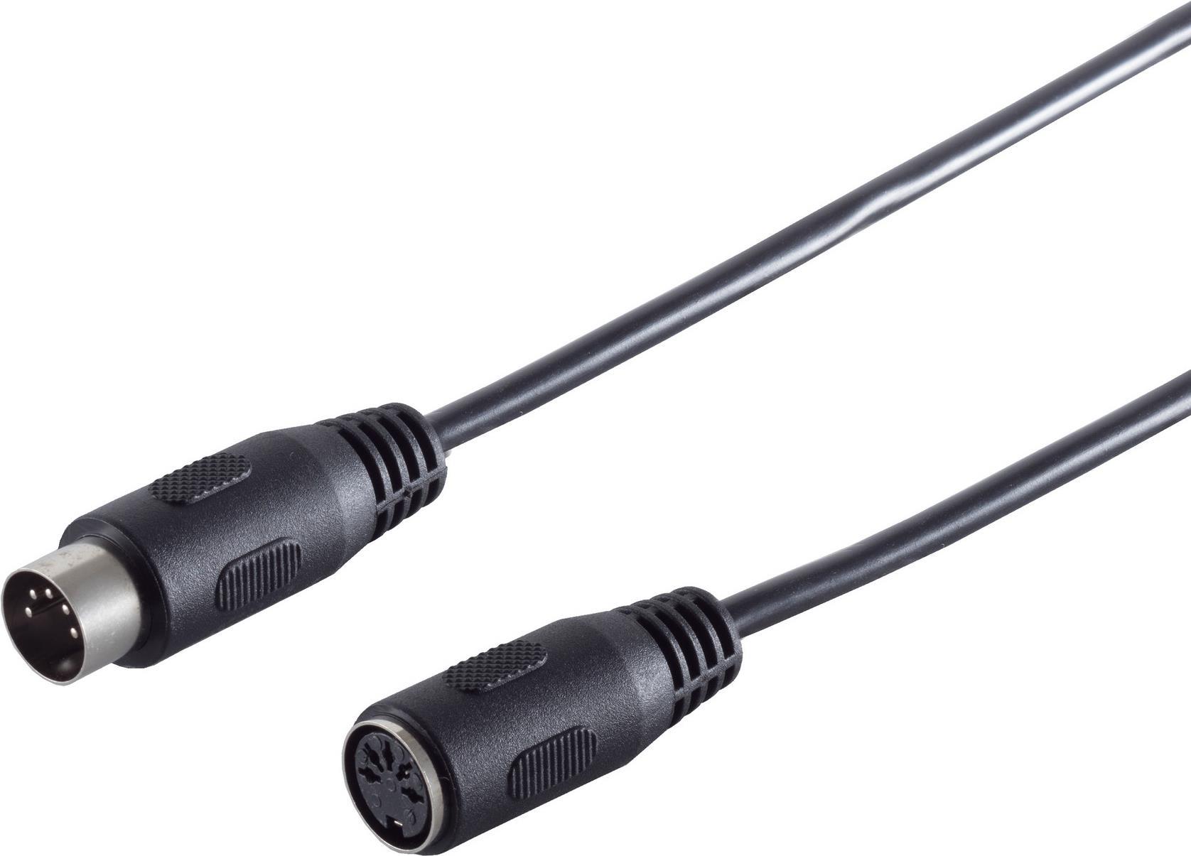 S/CONN maximum connectivity Diodenkabel-DIN Verlängerung-Diodenstecker 5-pol. auf Diodenkupplung 5-pol., 1,5m (10102)