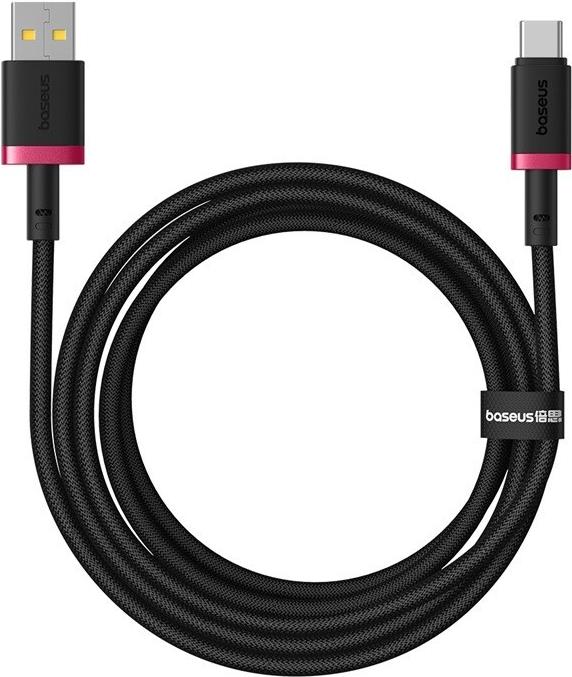 Baseus Dura USB Typ A auf Typ C 60 W Schnellladekabel 2 m Schwarz, Rot (P10377802U01-03)