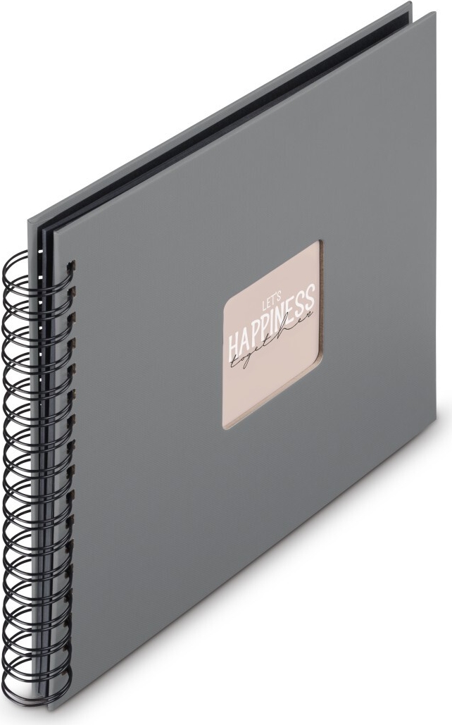Hama Spiral-Album Fine Art 50 schwarze Seiten Steingrau (00009840)