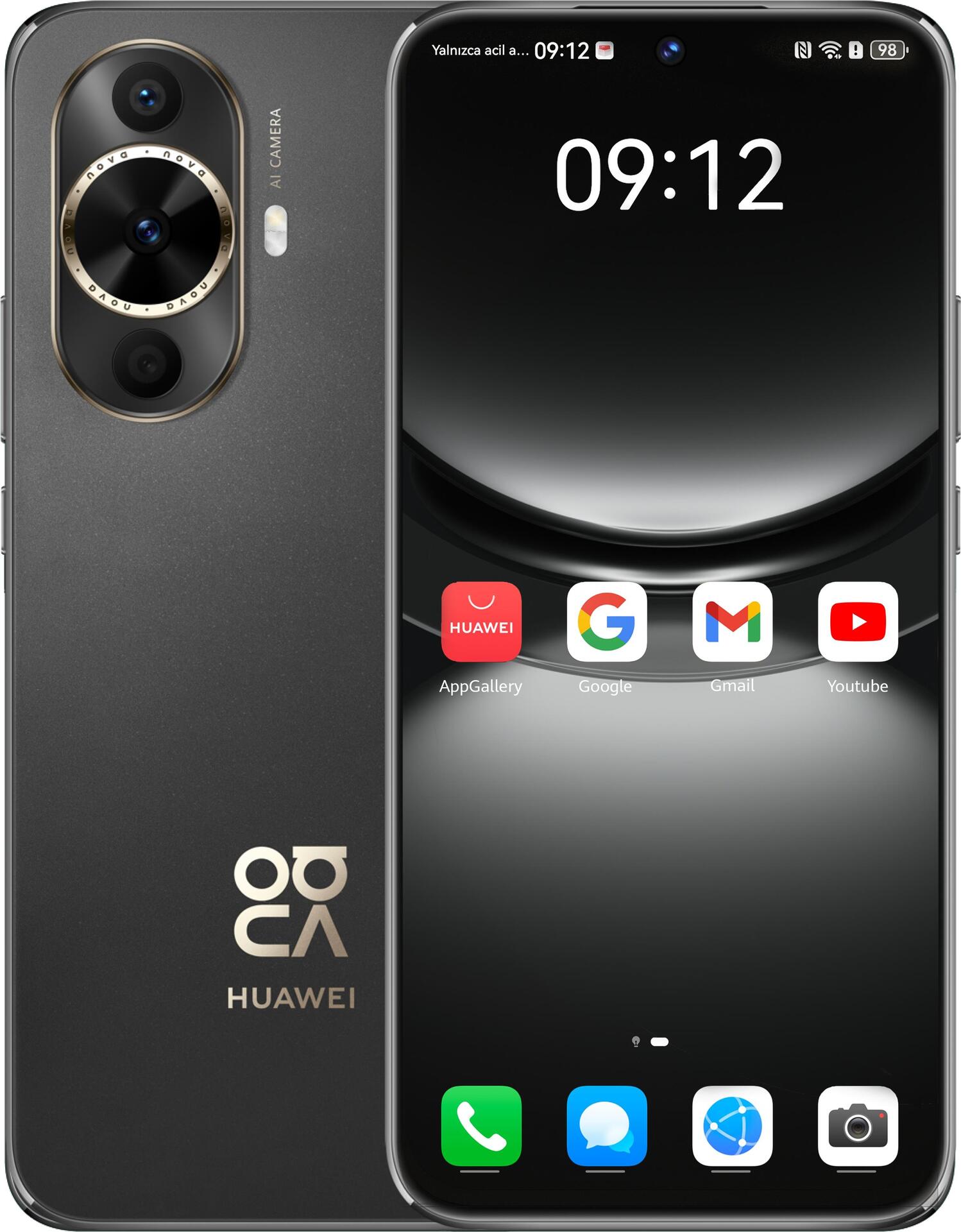 Huawei nova 12s 17 cm (6.7") Dual-SIM Android 14 4G USB Typ-C 8 GB 256 GB 4500 mAh Schwarz (51097UGX)