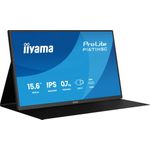 iiyama P1671HSC-B1, LED-Monitor - (39.5 cm (15.6 Zoll), schwarz (matt), Portabler Monitor mit USB-C-Dock, Lautsprechern und Lederhülle) [Energieklasse D] (P1671HSC-B1)