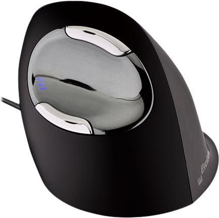 Evoluent VerticalMouse D Small Vertikale Maus 6 Tasten USB Schwarz, Grau