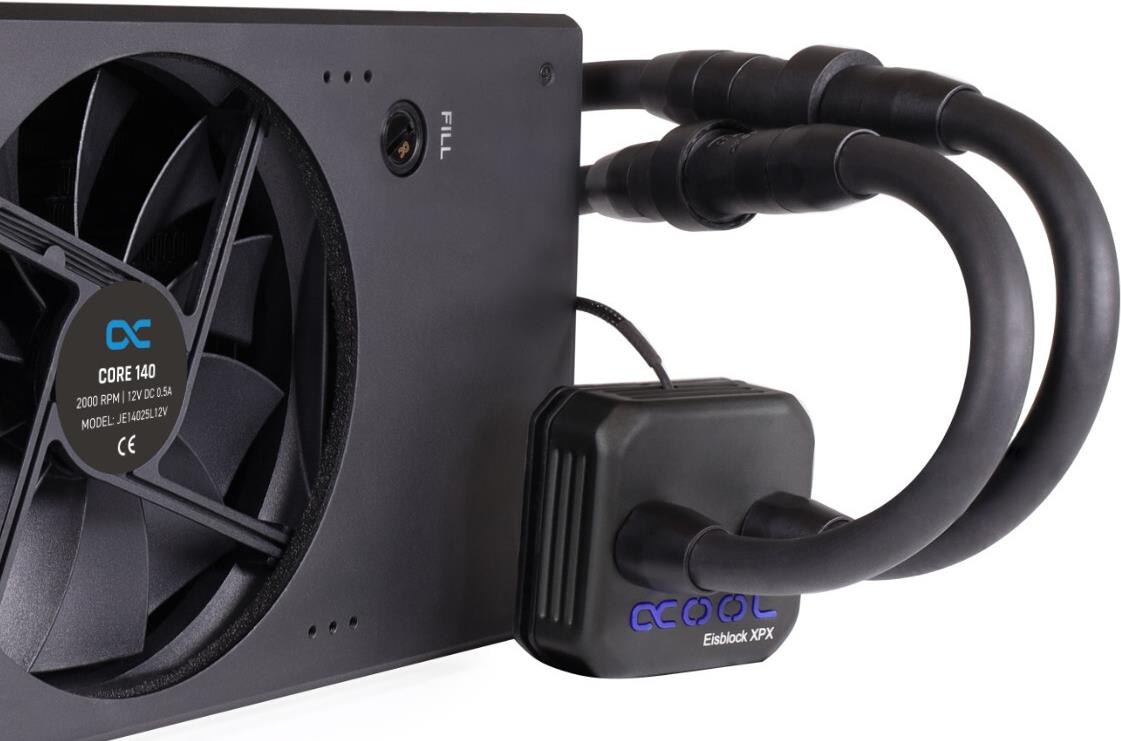 Alphacool Eisbaer Extreme 280 CPU-Flüssigkeitskühler 2x 140 mm Lüfter Schwarz